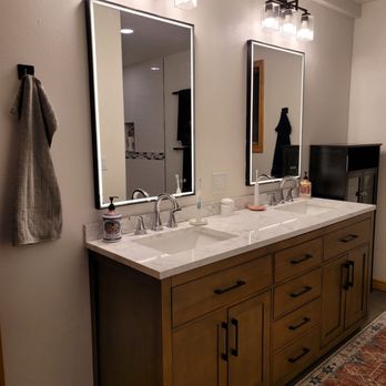 The Denver Dutchman - a bathroom with double sinks - General Contractors Near Me - Littleton, Colorado The Denver Dutchman - a bathroom with double sinks - General Contractors Near Me - Littleton, Colorado