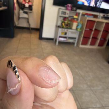 Images Luxury Nail Lounge - You can see how it's blending with my real nails. - Nail Salons Near Me - Long Beach, California Images Luxury Nail Lounge - You can see how it's blending with my real nails. - Nail Salons Near Me - Long Beach, California