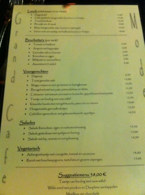 Menu photo 3 Grand Café Modeste Antwerp, VAN