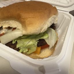 Wagyu burger (added cheese) - soooo delicious. Melt in your mouth literally with each bite Wagyu burger (added cheese) - soooo delicious. Melt in your mouth literally with each bite
