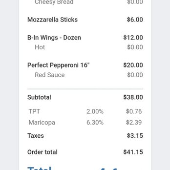 Twisted Pies Pizzeria - My first time ever being charged a TPT tax, the vendor is supposed to pay it themselves, not sure this is even legal. - Pizza Near Me - Mesa, Arizona Twisted Pies Pizzeria - My first time ever being charged a TPT tax, the vendor is supposed to pay it themselves, not sure this is even legal. - Pizza Near Me - Mesa, Arizona