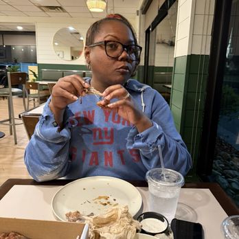 Barclay Pies - My wife enjoying the wings Honey Rosemary wing - Pizza Near Me - Cherry Hill, New Jersey Barclay Pies - My wife enjoying the wings Honey Rosemary wing - Pizza Near Me - Cherry Hill, New Jersey