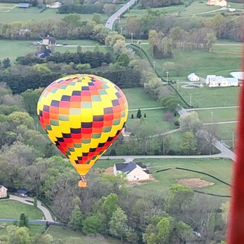 Ace High Ballooning - View of the 2nd balloon on our trip. - Hot Air Balloons Near Me