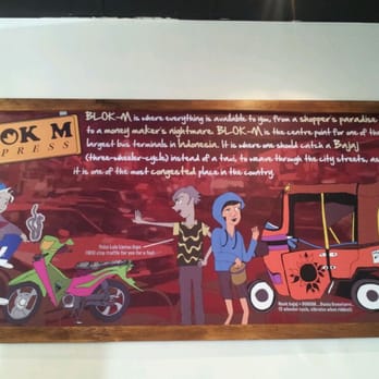 Blok M Express - custom art installations in thisbplace are quite kitsch - this one explains the origin of its name, TIL - Restaurants Near Me - Melbourne, VIC
