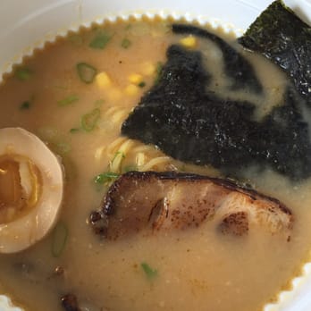 RAWR Sushi - Spicy miso ramen. Toppings come with the order. Egg, chashu, seaweed, and corn - Sushi Bars Near Me - Springfield, Virginia