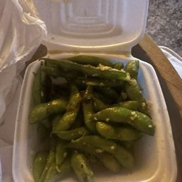 Garlic edamame