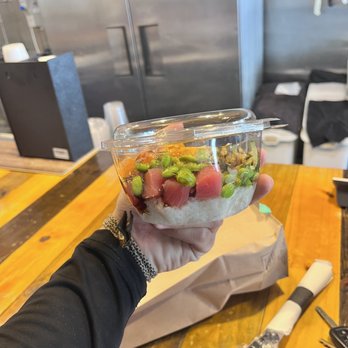 Poke Poke - This the size of a 12.95 cent poke bowl from this place it's ridiculous the portion sizes are a joke compared to the price - Poke Near Me - Cocoa Beach, Florida Poke Poke - This the size of a 12.95 cent poke bowl from this place it's ridiculous the portion sizes are a joke compared to the price - Poke Near Me - Cocoa Beach, Florida