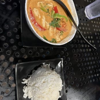 Siam Station - Panang Curry with Jasmine Rice - Thai Near Me - Irvine, California
