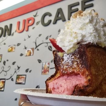 Button Up Cafe - strawberry stuffed french toast - Breakfast & Brunch Near Me - Pearl City, Hawaii