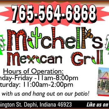 Mitchell's Mexican Grill - Carroll/White County newsletter ad - Mexican Near Me - Delphi, Indiana Mitchell's Mexican Grill - Carroll/White County newsletter ad - Mexican Near Me - Delphi, Indiana