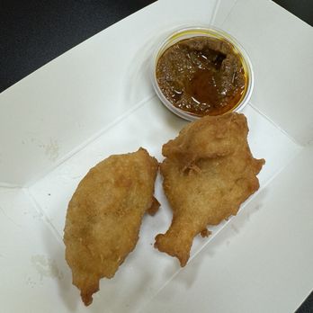 Cisu Vegan House - 4 coconut fritters  ( the mouth was quicker than the camera! ) - Vegan Near Me - Hanover, Maryland