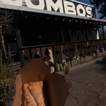 Jumbo's Win Win - The most delicious hand apple pie. The crust was  possibly puff pastry with sugar and cinnamon sprinkled on it. They made it to order. - Burgers Near Me - Philo, California