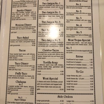 Two Amigos Mexican Restaurant - the menu - Mexican Near Me - West, Texas Two Amigos Mexican Restaurant - the menu - Mexican Near Me - West, Texas
