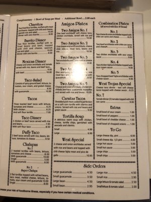 Menu photo 2 Two Amigos Mexican Restaurant West, TX Menu photo 2 Two Amigos Mexican Restaurant West, TX