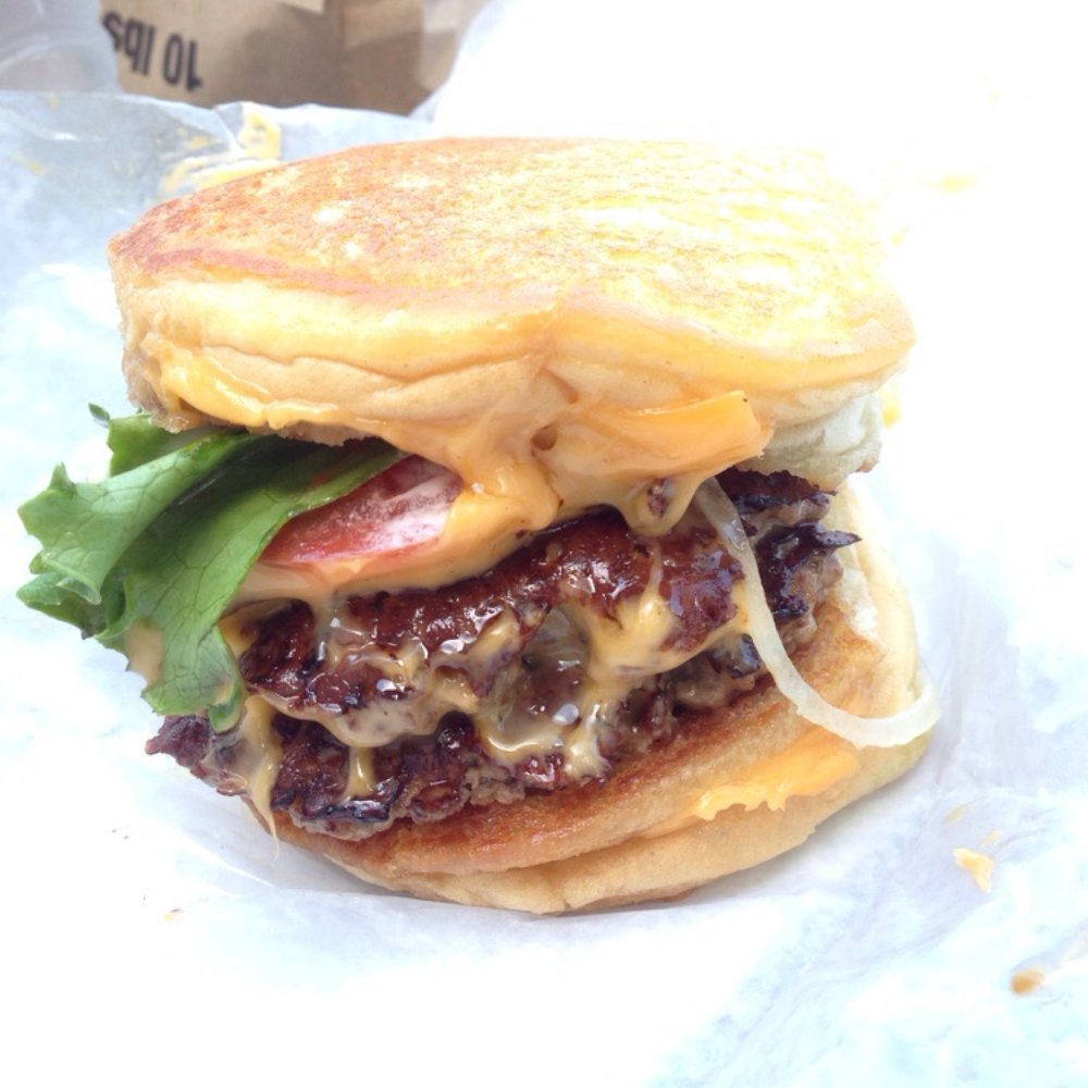 The Burger's Priest - Vatican City. Double burger with every topping squashed between to grilled cheese sandwiches - Burgers Near Me - Toronto, Ontario The Burger's Priest - Vatican City. Double burger with every topping squashed between to grilled cheese sandwiches - Burgers Near Me - Toronto, Ontario