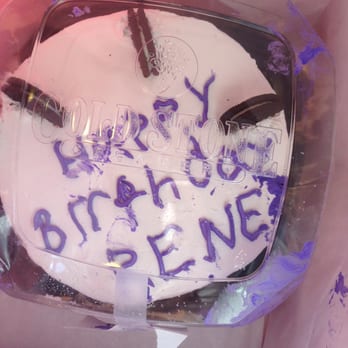 Cold Stone Creamery - This is literally how the person there (on 01/14/2016 around 2:10pm) handed the cake to my friend. In the bag. Seriously? - Ice Cream & Frozen Yogurt Near Me - Oak Park, Illinois