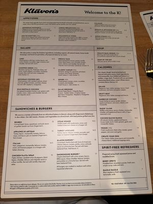 Menu photo 1 Klavon's Pizzeria & Pub Jackson, MI Menu photo 1 Klavon's Pizzeria & Pub Jackson, MI