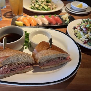 Houston's Restaurant - My Famous French Dip Au Jus - Steakhouses Near Me - Pasadena, California Houston's Restaurant - My Famous French Dip Au Jus - Steakhouses Near Me - Pasadena, California
