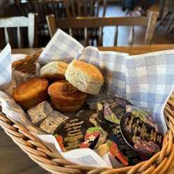 Complementary Cornbread and Biscuits