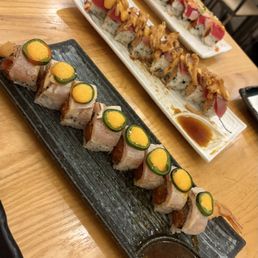 GTR Roll, Burning Spider Roll, Roppongi Roll GTR Roll, Burning Spider Roll, Roppongi Roll