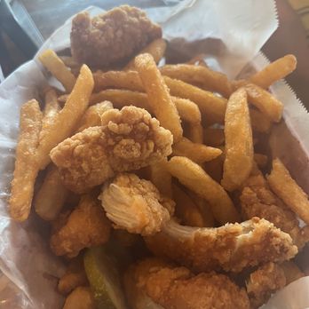 Crab's Claw Oceanfront Caribbean Restaurant - Kids chicken chunks and fries - huge serving! - Seafood Near Me - Atlantic Beach, North Carolina Crab's Claw Oceanfront Caribbean Restaurant - Kids chicken chunks and fries - huge serving! - Seafood Near Me - Atlantic Beach, North Carolina
