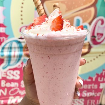 The DoughCone - Strawberry milkshake - Food Trucks Near Me The DoughCone - Strawberry milkshake - Food Trucks Near Me