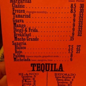 El Rey - Random made up margaritas dont fall for upcharge premiums - Mexican Near Me - Philadelphia, Pennsylvania