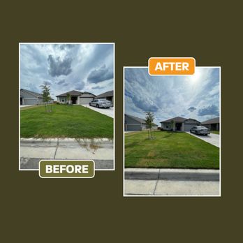 House Guy - before and after photos of a house - Lawn Services Near Me