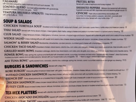 Menu photo 4 Canyon Grille Lakeway, TX