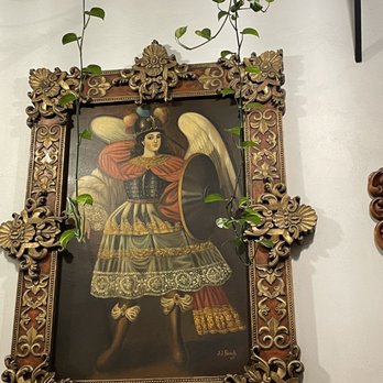 Café de Tacuba - One of the many colonial paintings of angels that decorate this restaurant. - Mexican Near Me - México, D.F., DIF