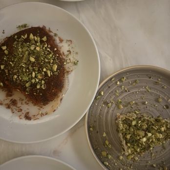 Babel - Kunafa and Pistachio Cheesecake - Mediterranean Near Me - Dallas, Texas