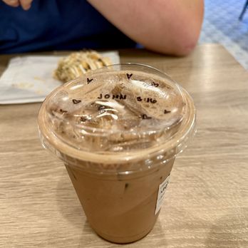 The Crafted Scone - Mocha (they personalized all the cups ) - Bakeries Near Me - Murrieta, California