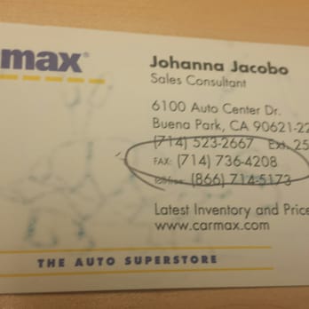 CarMax - This one's the sales girl that was extremely rude, and made me feel as if I couldn't afford there cars - Used Car Dealers Near Me - Buena Park, California CarMax - This one's the sales girl that was extremely rude, and made me feel as if I couldn't afford there cars - Used Car Dealers Near Me - Buena Park, California
