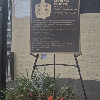 Mural Delores Huerta - Poster - Public Art Near Me - Los Angeles, California