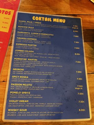 Menu photo 2 La Guapa Barcelona, B Menu photo 2 La Guapa Barcelona, B