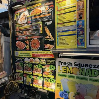 K Street Food - Menu items - order at left truck and pick up drink orders at the right truck - Korean Near Me - Honolulu, Hawaii