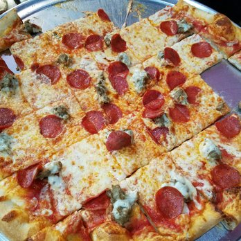 Brick 3 Pizza - This was the 20 inch sausage and pepperoni pizza as you can see some of the slices did not have any sausage or pepperoni on it - Pizza Near Me - Milwaukee, Wisconsin