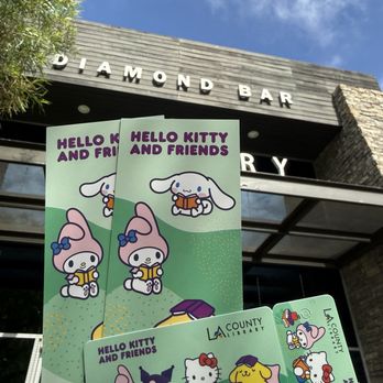 LA County Library - Diamond Bar Library - Got it super cute library card and bookmark - Libraries Near Me - Diamond Bar, California