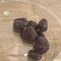 Frozen unblended acai chunks