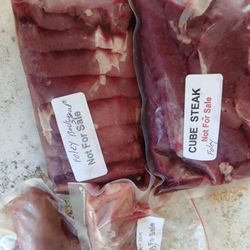 Southern Meat Processing - Silverskin on backstrap and deer fat on cube steak