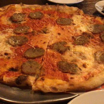 Stoke Coal Fire Pizza & Bar - The sausage pizza Tuesday ERW lunch we received and the sausage pizza from another diners' recent review - Pizza Near Me - Easton, Pennsylvania