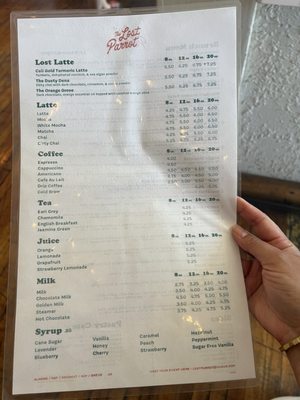 Menu photo 1 Lost Parrot Cafe South Pasadena, CA Menu photo 1 Lost Parrot Cafe South Pasadena, CA