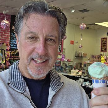 The Ice Cream Chick - ROSARIO S. CASSATA AT THE ICE CREAM CHICK WITH LUCK CHARMS FLAVOR ON GERARD STREET IN HUNTINGTON VILLAGE LONG ISLAND NEW YORK. - Ice Cream & Frozen Yogurt Near Me - Huntington, New York