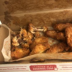 Domino's Pizza - It should've been a box of bread bites - instead half eaten, disgusting, wings!!!