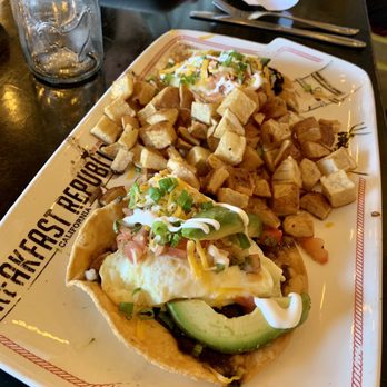 Breakfast Republic - Veggie Tostadas - Breakfast & Brunch Near Me - Irvine, California Breakfast Republic - Veggie Tostadas - Breakfast & Brunch Near Me - Irvine, California
