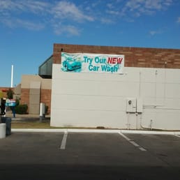 Newly remodeled car wash.