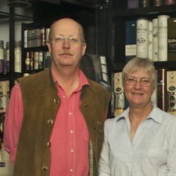 Whisky Shop - Nick and Cathy Ridout, owners.