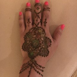 My hand with mehndi