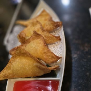Osaka Japanese Steakhouse - Terrible crab puffs, literally hot cream cheese in a fried wonton wrap - Japanese Near Me - Houston, Texas Osaka Japanese Steakhouse - Terrible crab puffs, literally hot cream cheese in a fried wonton wrap - Japanese Near Me - Houston, Texas