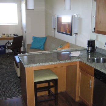 Hyatt House Boulder/Broomfield - My 4th floor room #418, view of the sofa in living room - Hotels Near Me - Broomfield, Colorado
